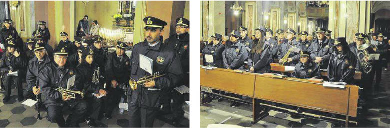 I musicisti del Corpo Musicale in festa per la loro Santa Cecilia